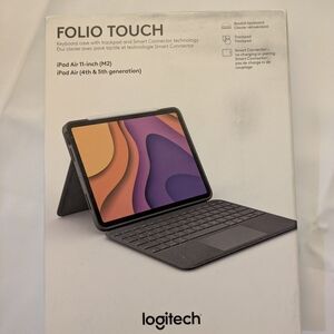 Logitech Folio Touch Keyboard Case for iPad Air - Gray